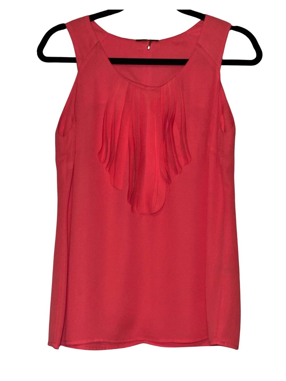 Milano Coral Pleated Front Sleeveless Camisole